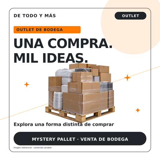 Mystery Pallet Oficina y Dormitorio · 24 productos — venta de bodega De Todo y Más, retiro en bodega