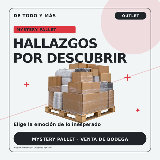 Mystery Pallet Living y Comedor · 26 productos — venta de bodega De Todo y Más, retiro en bodega