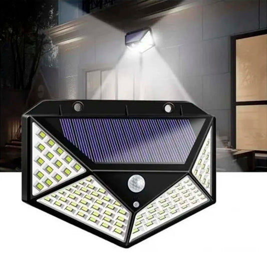 Foco Solar 114 Led Exterior Con Sensor De Movimiento