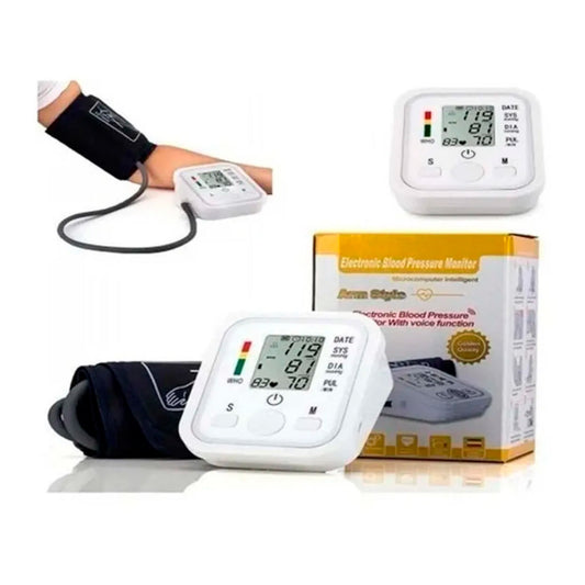 Toma Presión Digital Brazo Con Tensiómetro Usa Pilas O Usb