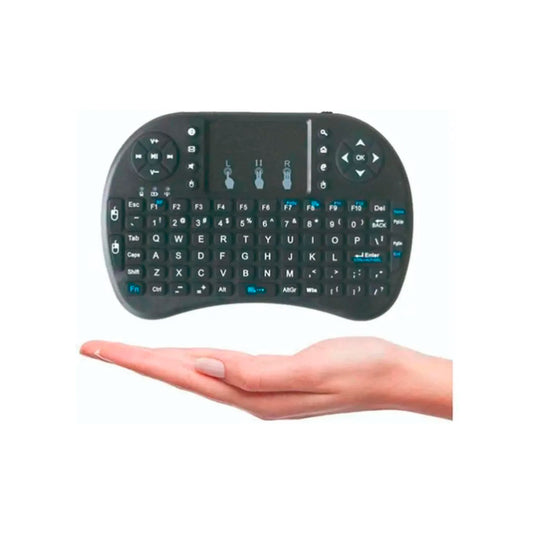 Mini Teclado Inalámbrico C/iluminacion Touchpad Smartv Pc