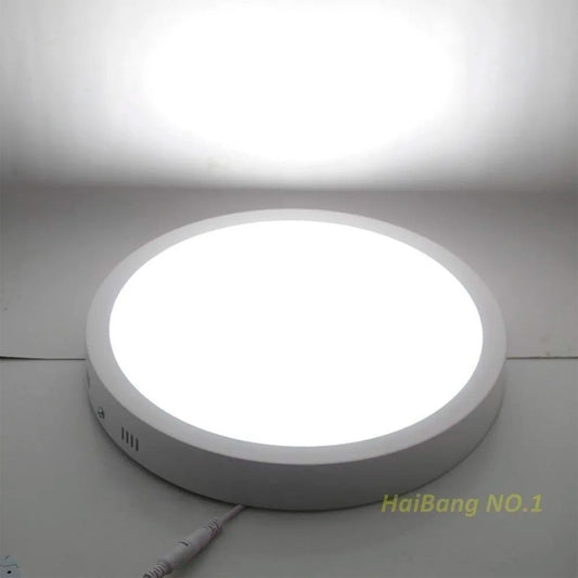 Pack 10 Foco Panel Plafón Led 18w Sobrepuesto Redondo Frío