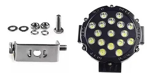 Pack 2 LED Foco Neblinero Led 51w Redondo Off Road