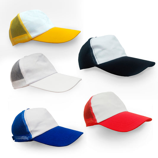 Pack X10 Jockey Gorro con Malla Sublimacion