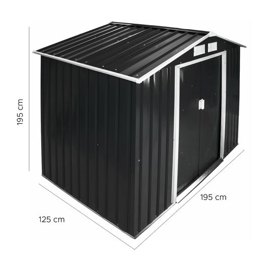Bodega De Jardín Negra 2.44M2 195x125cm