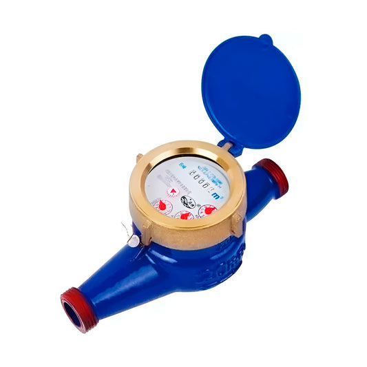 Medidor Remarcador De Agua Con Terminales De Conexión 3/4 Acero