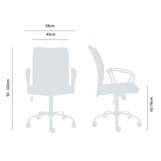 Sillón Gerencial Clark Cafe 102x58x58 cm