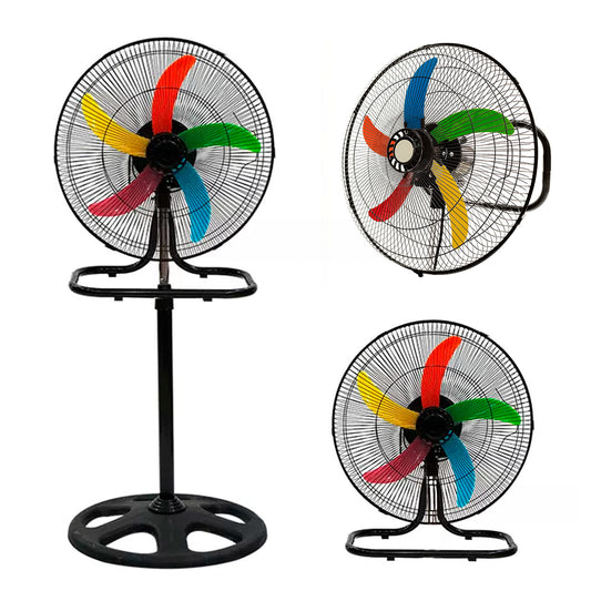 Ventilador Industrial Metalico 18" Alta Potencia 3 en 1