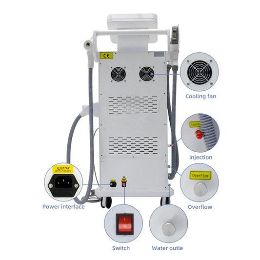 Máquina 3 en 1 DEPILACIÓN IPL+ OPT + SHR + RF + LÁSER