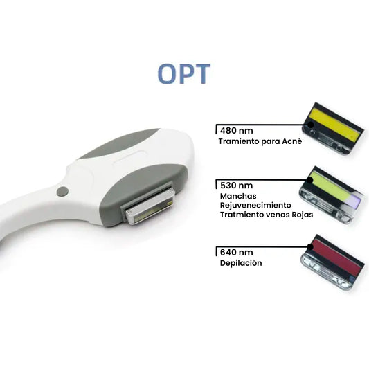 Máquina 3 en 1 DEPILACIÓN IPL+ OPT + SHR + RF + LÁSER