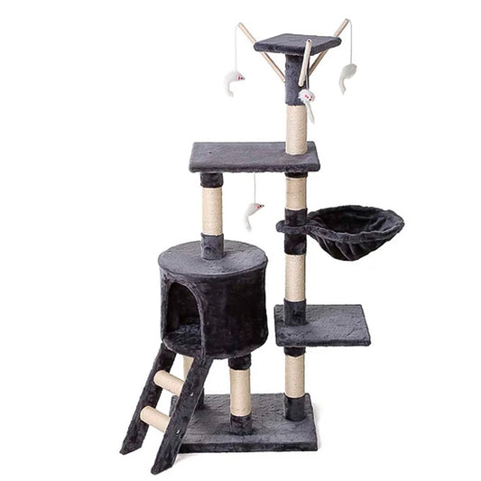 Torre Rascador de Gato 1.45 Metros Gris