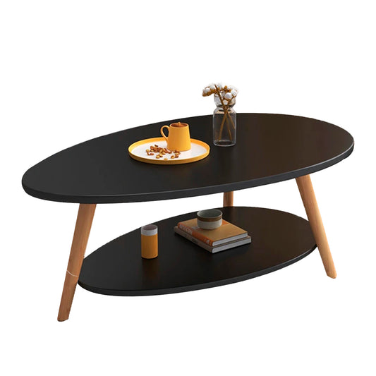 Mesa de Centro Ovoide dos Niveles 90x50x42cm