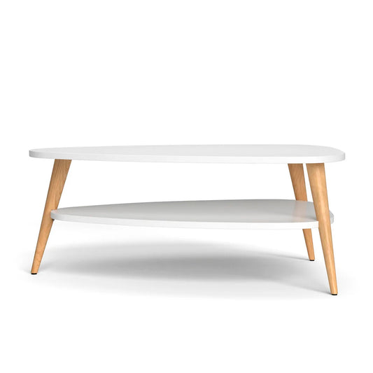 Mesa de Centro Ovoide dos Niveles 90x50x42cm