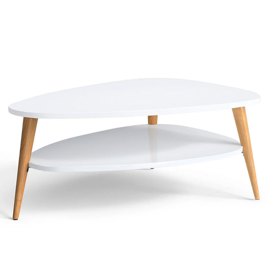 Mesa de Centro Ovoide dos Niveles 90x50x42cm