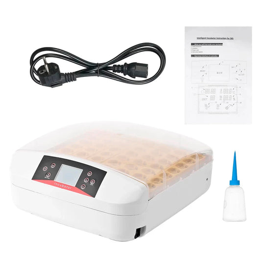 Incubadora 56 Huevos Volteo Automatico Doble Voltaje