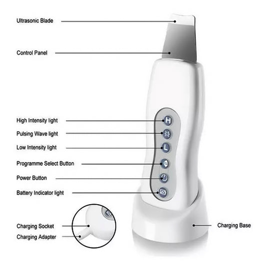 Peeling Ultrasónico Inalámbrico 7W