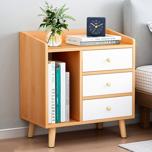 Velador 2 Niveles 3 Cajones 62cm ChicHome