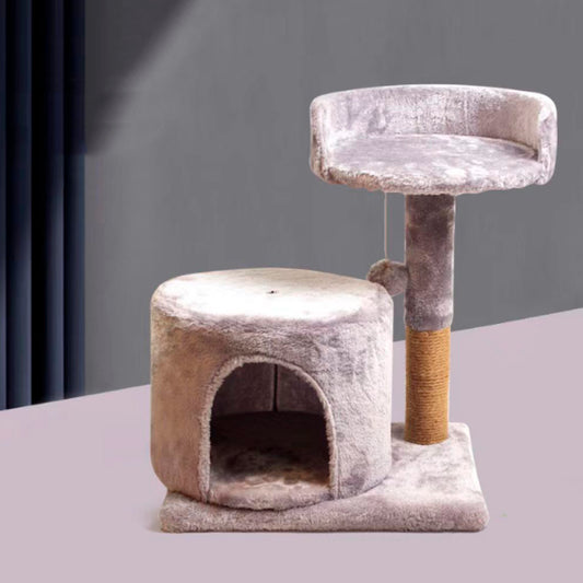Rascador de Gatos 2 Niveles + Casita MD-01