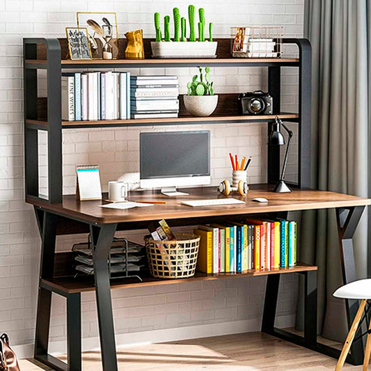 Escritorio Moderno Con Repisas 147x120x60x72