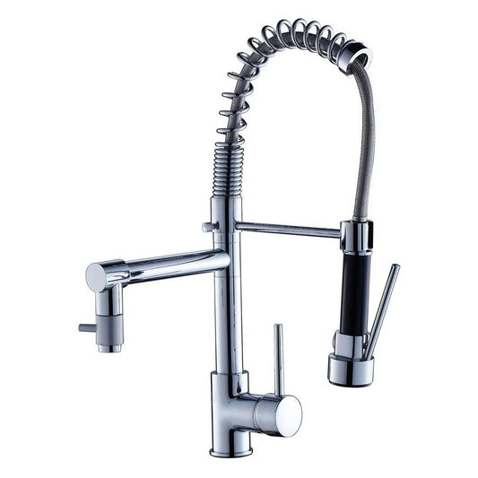 Grifo Llave Lavaplatos Monomando Cocina Extensible Triple