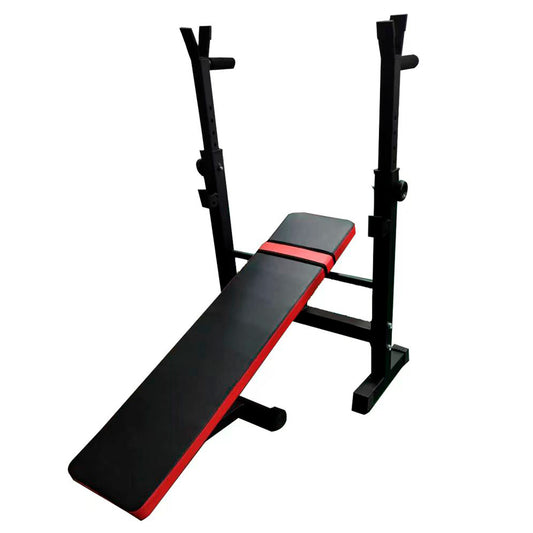 Press Banca Abdominal Reclinable Para Pesas Con Rack