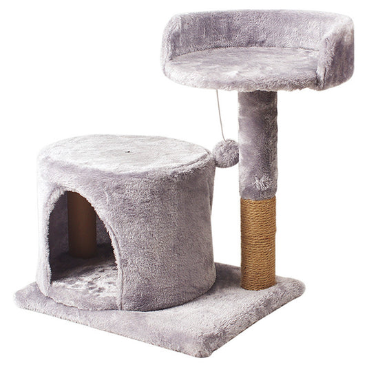 Rascador de Gatos 2 Niveles + Casita MD-01