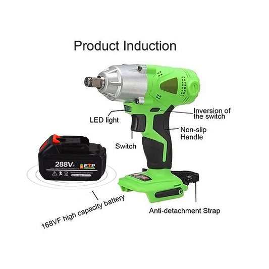 Llave Impacto Eléctrica Inalámbrica Bricolaje Destornillador