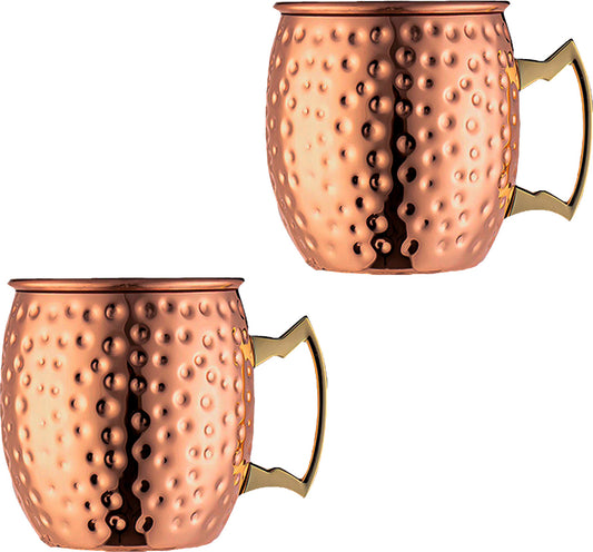 Pack 2 Mugs De Cobre Vasos Tragos Moscow Mule Mojito