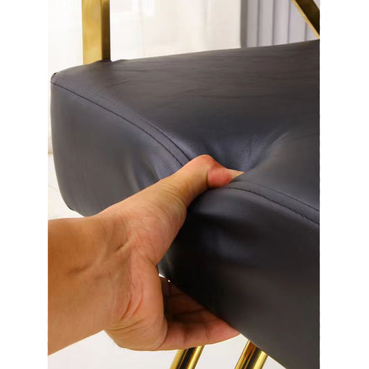 Silla de Barberia Moderna Ergonomica Negra con Dorado