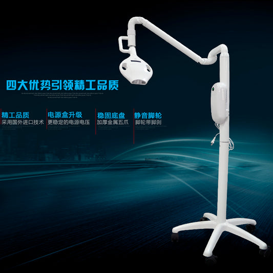 Lámpara blanqueamiento dental 3 colores pedestal