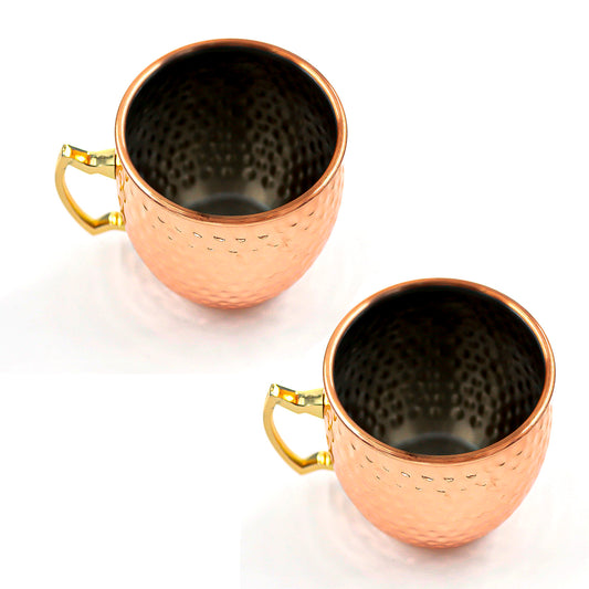 Pack 2 Mugs De Cobre Vasos Tragos Moscow Mule Mojito
