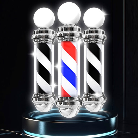 Poste Barbero Peluquería Barbería Luz Giratorio Pole Colores