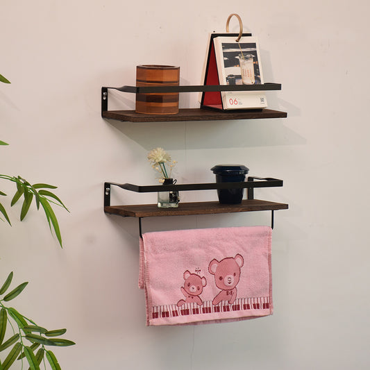 Repisas Flotantes De Madera Modernas Kit X2 Colores