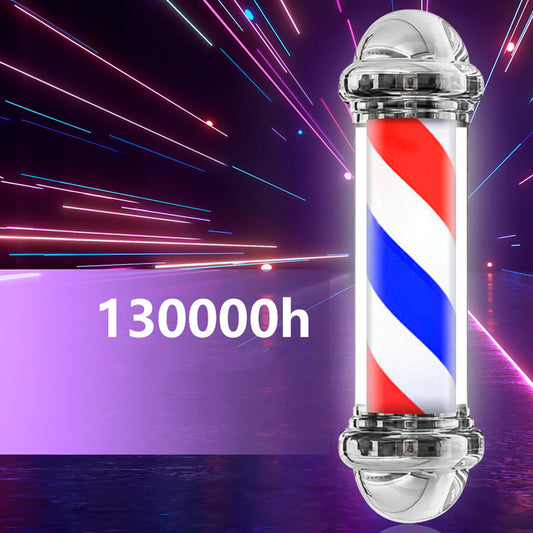 Poste Barbero Peluquería Barbería Luz Giratorio Pole Colores