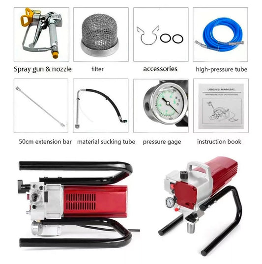 Equipo de pintura airless 1.700 w 2.3 lpm 3200 psi profesional