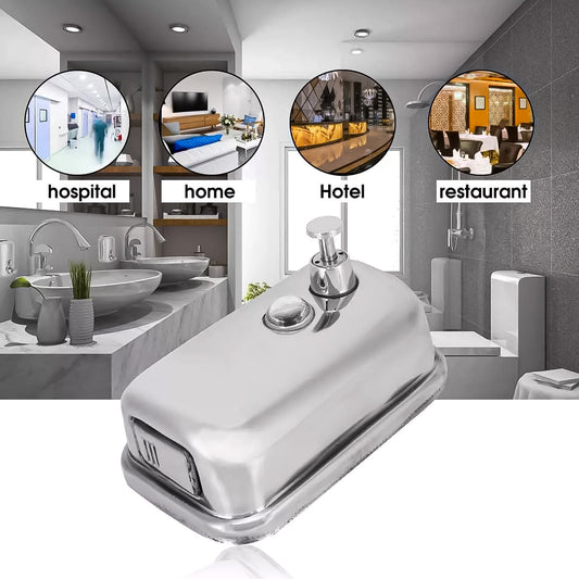 Dispensador Jabón Acero Inoxidable 500 Ml