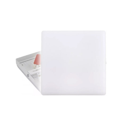 Foco Panel Plafón Led 18w Sobrepuesto 12 CM Cuadrado Frio