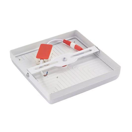 Foco Panel Plafón Led 18w Sobrepuesto 12 CM Cuadrado Frio
