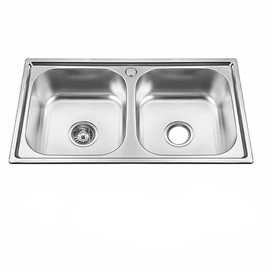 Lavaplatos Doble Empotrado 78 x 43 x 20 Cm