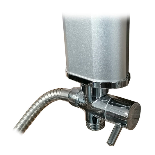 Columna de Ducha con jabonera y mango flexible