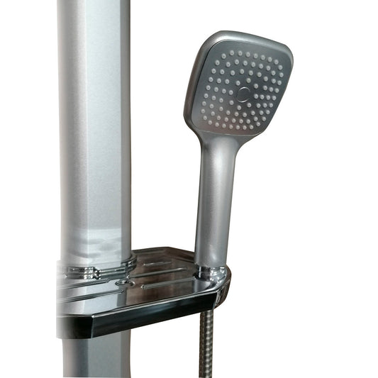Columna de Ducha con jabonera y mango flexible