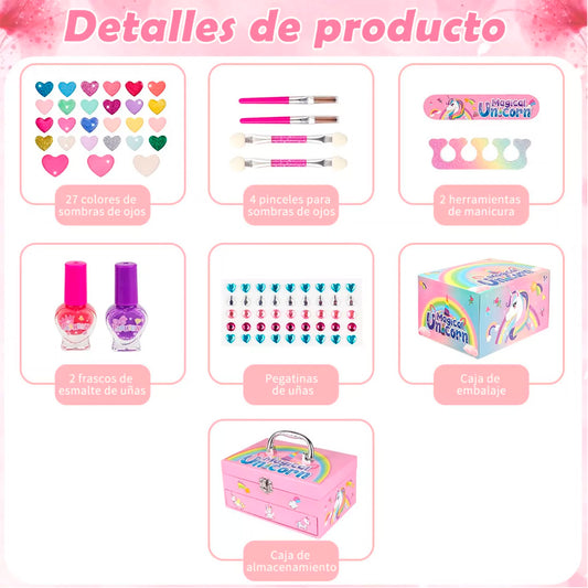 Juego maquillaje set Unicornio para niños