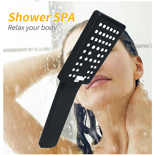 Llave Monomando Columna Tina Ducha Moderna Cuadrada Negra