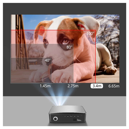 Proyector Led 8000 Lm Android 9.0 Wifi Miracast