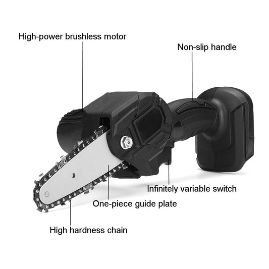 Sierra De Poda Eléctrica Inalámbrica 550w 24v Recargable