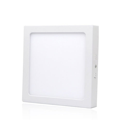 Pack 10 Foco Panel Plafón Led 18w Sobrepuesto Cuadrado Frio