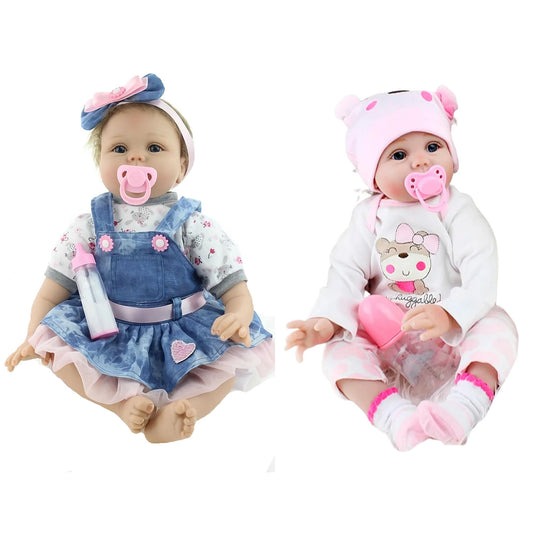 Bebe Reborn Muñeca Silicon Suave 55cm