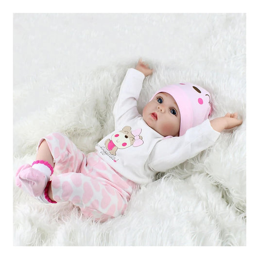 Bebe Reborn Muñeca Silicon Suave 55cm