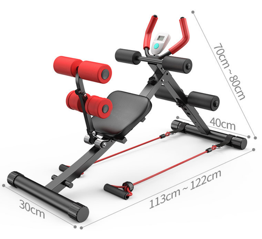 Maquina Abdominales 4 en 1 Profesional Bandas Elásticas