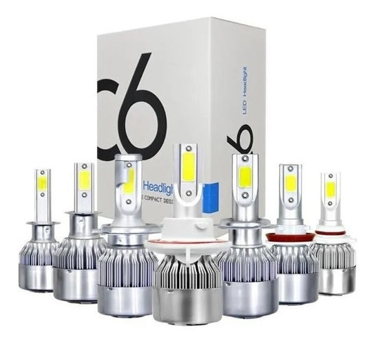 Ampolleta Led Headlight H1 H3 H4 H7 H11 H13 9005 9006 C6/360